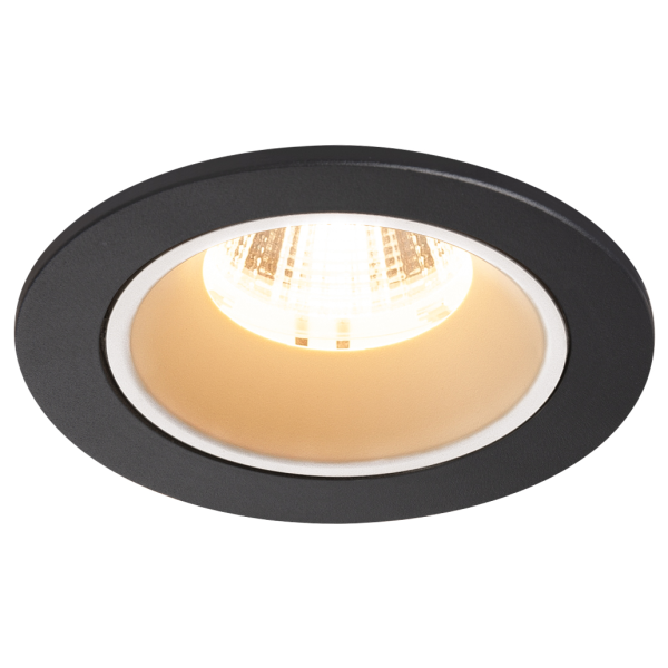 Numinos, encastré de plafond intérieur, 20°, noir/blanc, led, 2700k