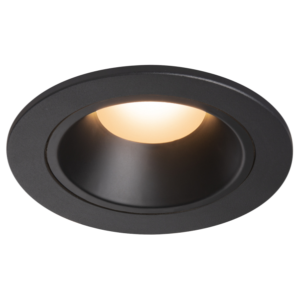 Numinos, encastré de plafond intérieur, 55°, noir, led, 2700k