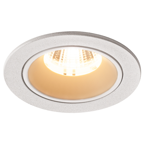 Numinos, encastré de plafond intérieur, 55°, blanc, led, 2700k