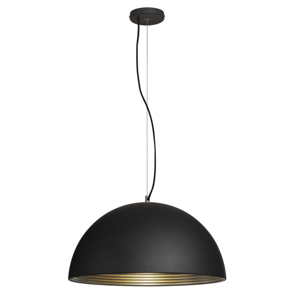 Forchini m suspension, pd-1, 50cm, rond, noir/argent, e27, max. 40w