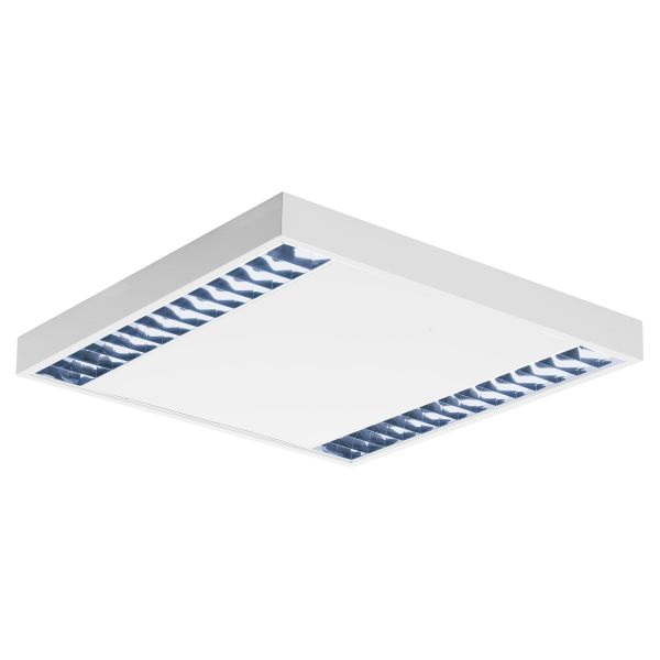 SLV by Declic RASTO double, pour plafond à dalles, 60x60cm, 38W, 4000lm, 4000K, blanc