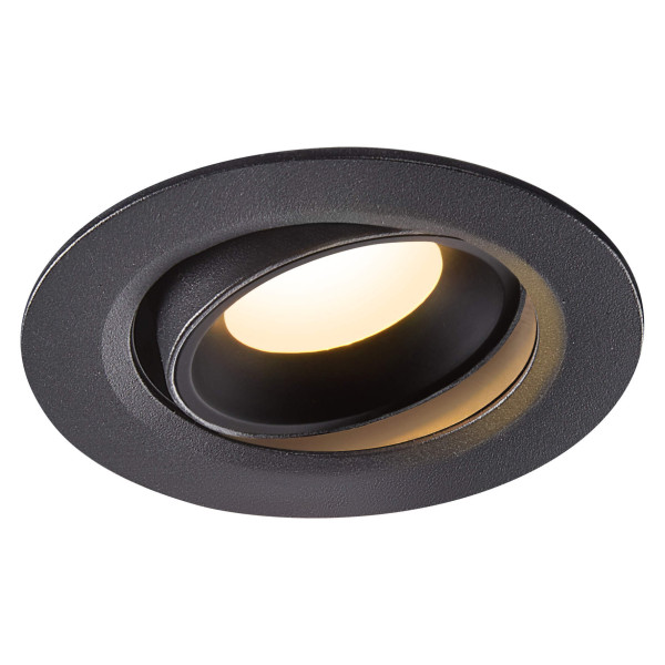 Numinos® move xs, encastré de plafond intérieur, orientable, 55°, noir, led, 7w, 3000k