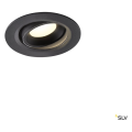 Numinos® move xs, encastré de plafond intérieur, orientable, 20°, noir, led, 7w, 4000k