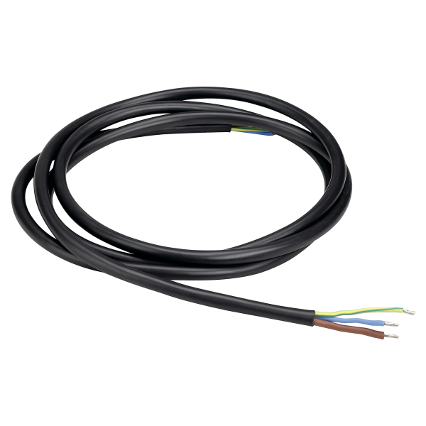 CABLE DE CONNEXION, 2M, 3 POLES, NOIR