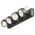 SLV by Declic KALU LED 4 applique/plafonnier, noir, LED 60W, 3000K, 60°