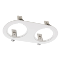 CADRE DOUBLE ROND POUR ENCASTRE CMH, BLANC