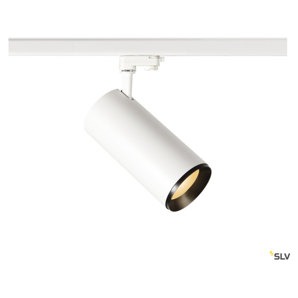 Numinos® xl, spot pour rail 3 allumages intérieur, 60°, blanc/noir, led, 36w, 2700k, variable