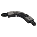 Connecteur flexible pour rail 1 allumage 230V, noir