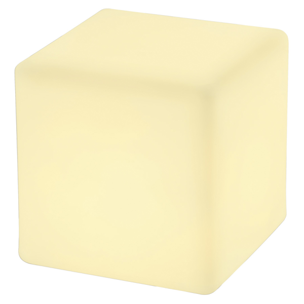 DETT, CUBE DECO, E27 24W MAX., ALU/BLANC