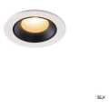 Numinos® xs, encastré de plafond intérieur, 40°, blanc/noir, led, 7w, 2700k, ip20/ip44