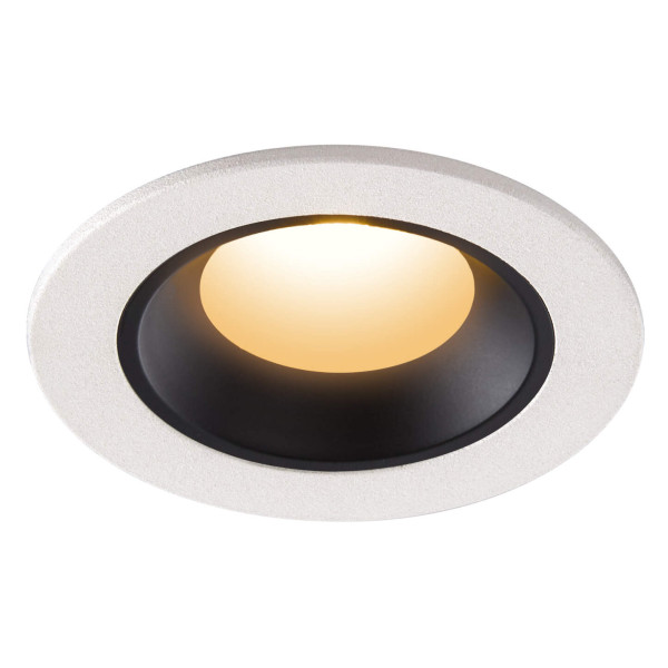 Numinos® xs, encastré de plafond intérieur, 40°, blanc/noir, led, 7w, 2700k, ip20/ip44