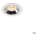Numinos® xs, encastré de plafond intérieur, 55°, blanc/chrome, led, 7w, 2700k, ip20/ip44