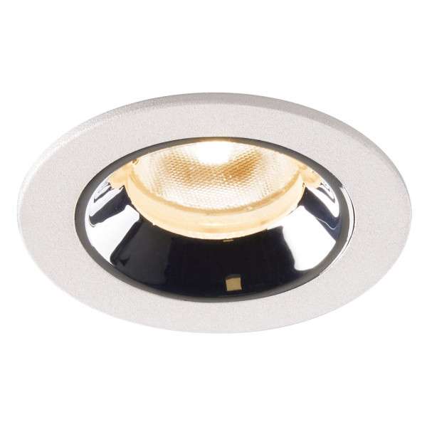 Numinos® xs, encastré de plafond intérieur, 55°, blanc/chrome, led, 7w, 2700k, ip20/ip44