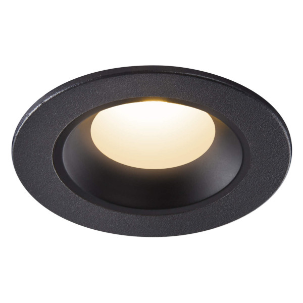 Numinos® xs, encastré de plafond intérieur, 40°, noir, led, 7w, 3000k, ip20/ip44