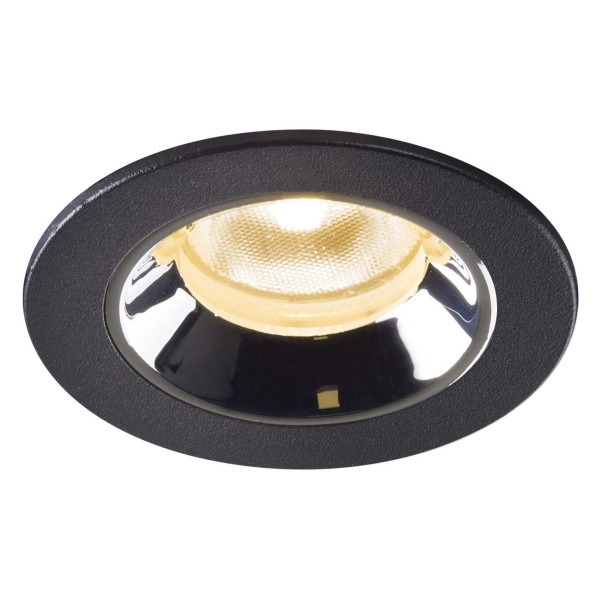 Numinos® xs, encastré de plafond intérieur, 40°, noir/chrome, led, 7w, 3000k, ip20/ip44