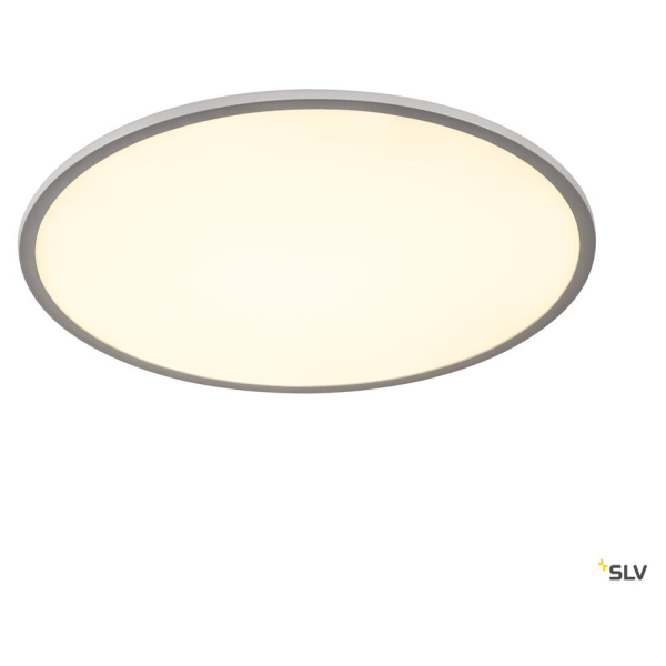 Panel 60, plafonnier intérieur, rond, gris argent, led, 43w, 3000k, variable dali