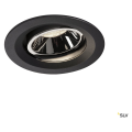 Numinos, encastré de plafond intérieur, 55°, noir/chrome, led, 4000k, orientable