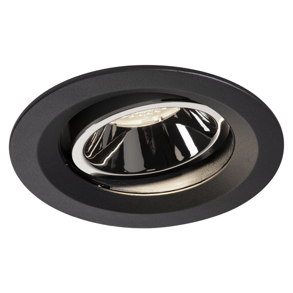 Numinos, encastré de plafond intérieur, 55°, noir/chrome, led, 4000k, orientable