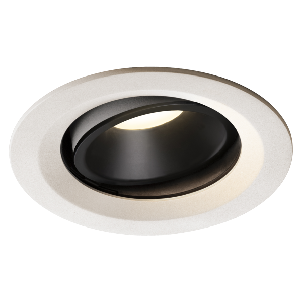 Numinos, encastré de plafond intérieur, 40°, blanc/noir, led, 4000k, orientable