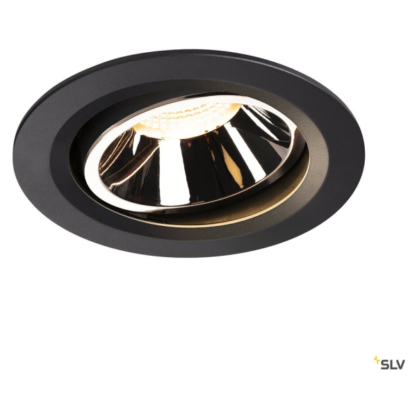 Numinos, encastré de plafond intérieur, 40°, noir/chrome, led, 3000k, orientable