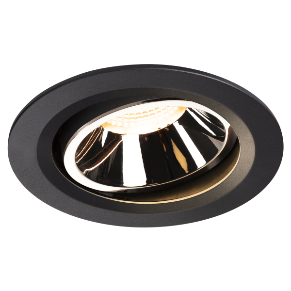 Numinos, encastré de plafond intérieur, 40°, noir/chrome, led, 3000k, orientable