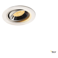 Numinos® move xs, encastré de plafond intérieur, orientable, 55°, blanc/chrome, led, 7w, 2700k