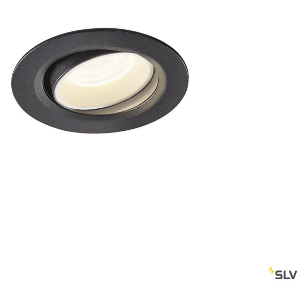 Numinos® move xs, encastré de plafond intérieur, orientable, 40°, noir/blanc, led, 7w, 4000k