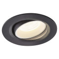 Numinos® move xs, encastré de plafond intérieur, orientable, 40°, noir/blanc, led, 7w, 4000k