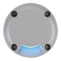 LED PLOT ROND POUR LED PLOT INSERT, 1 FENETRE, GRIS ARGENT