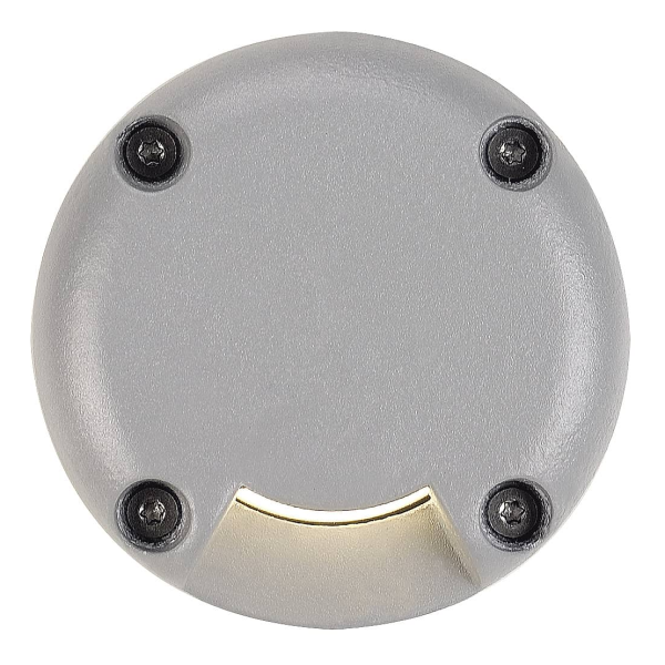 LED PLOT ROND POUR LED PLOT INSERT, 1 FENETRE, GRIS ARGENT