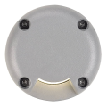 LED PLOT ROND POUR LED PLOT INSERT, 1 FENETRE, GRIS ARGENT