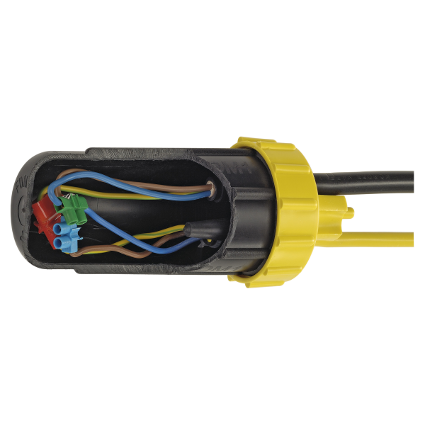 Boîte de connexion ip68, ronde, diamètre de câble 4x 5-14mm