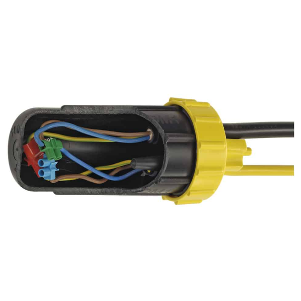 Boîte de connexion ip68, ronde, diamètre de câble 4x 5-14mm