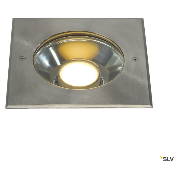 DASAR MODULE LED, ENCASTRE DE SOL, CARRE, INOX 316, POUR MODULE FORTIM