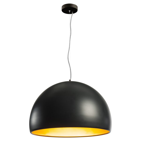 Bela 60, suspension intérieure, ø 60 cm, noir/or, led, 31w, 3000k