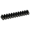 Barrettes acier noire 6 mm²