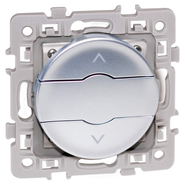 Square inter vr 3 boutons silver