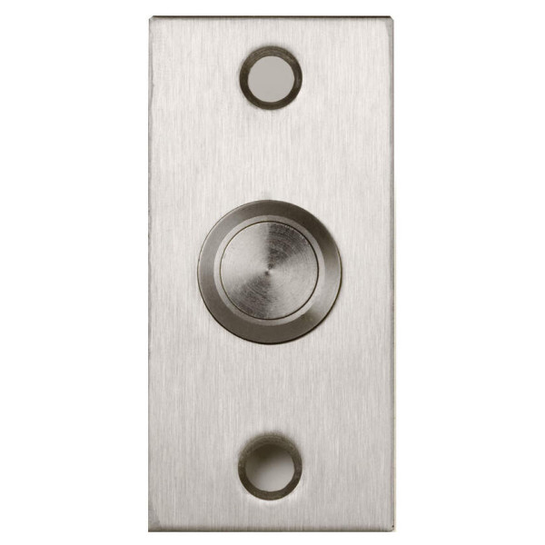 Bouton inox encastré avec contact NO/NF (120118)