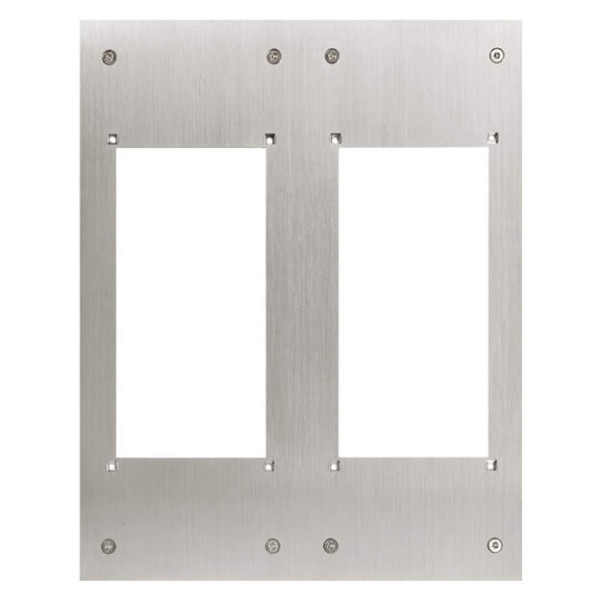 Façade inox pour intégration 2 x GF2F dans potelet PA1603 (140006)