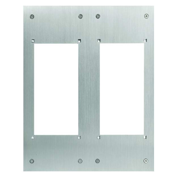 Façade inox pour intégration 2 x GF2F dans potelet PA1603 (140006)