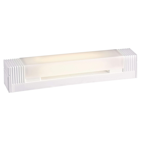 B.85l 21-réglette s19 ip24 vol.2 a/inter+rasoir, lampe non incl., opale