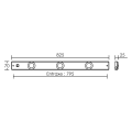 Lora - réglette pour meuble led 795mm 10w 3000k 650lm