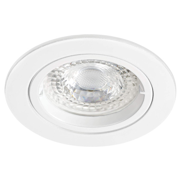 Speed 50 - enc.gu10, ip20, rond, fixe, blanc, lpe led 6w 4000k 500lm incl.