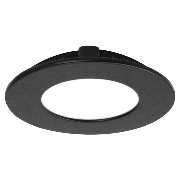 Flat cct - encastré plat fixe noir 110° led 5w 450lm 3000/4000k (cct)