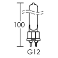 Lampe hci-t 70w/830 g12