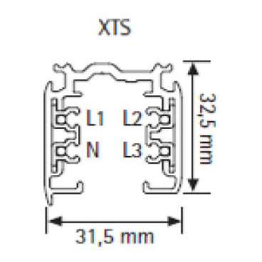 Xts 4300 rail 023 3m alu