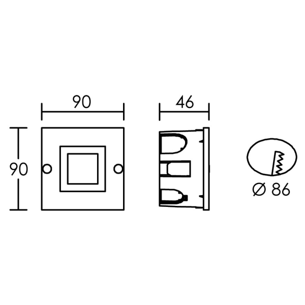 Iso 80 gris led bleu vp