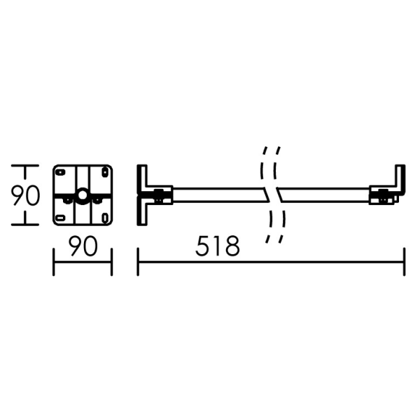 Tige de fixation fa50 pour mx 500