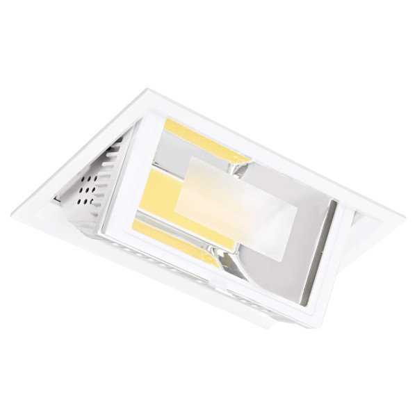 Spot LED Encastré Basculant 45 W 4200 K Blanc Metropolis Aric