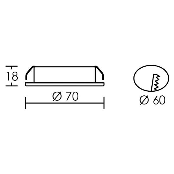 Kit meuble led - encastrés blancs avec led g4 1,8w 3000k 150lm, driver inclus